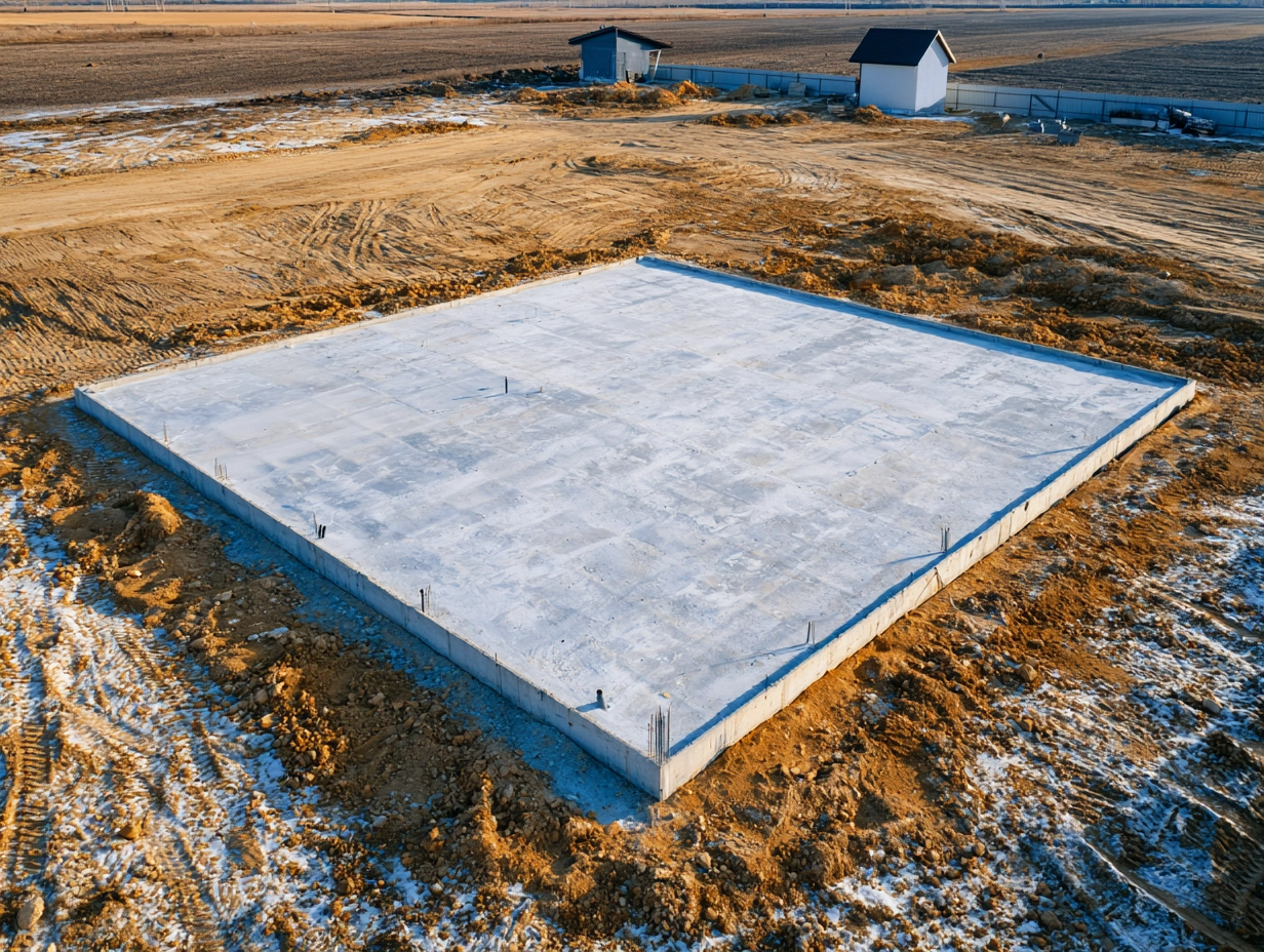 Монолитная плита под дом из газобетона